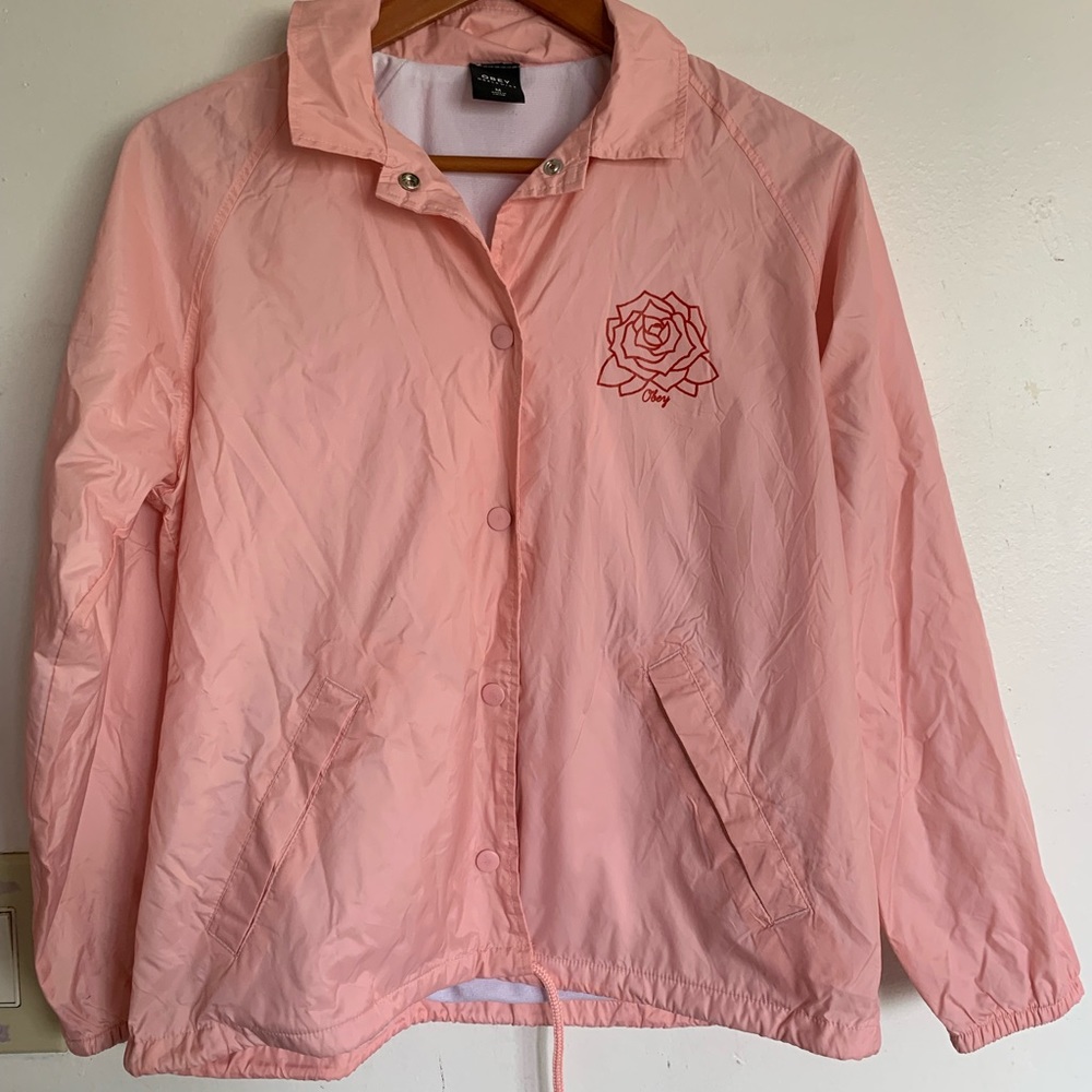 Obey Pink Windbreaker
